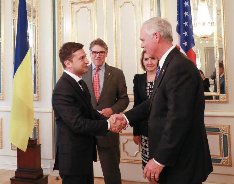 Sen. Johnson with Ukraine's President