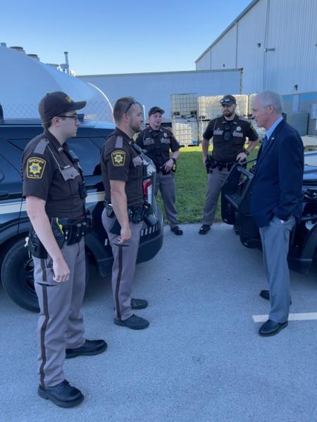 Ron with Law Enforcement in Fond du Lac County 