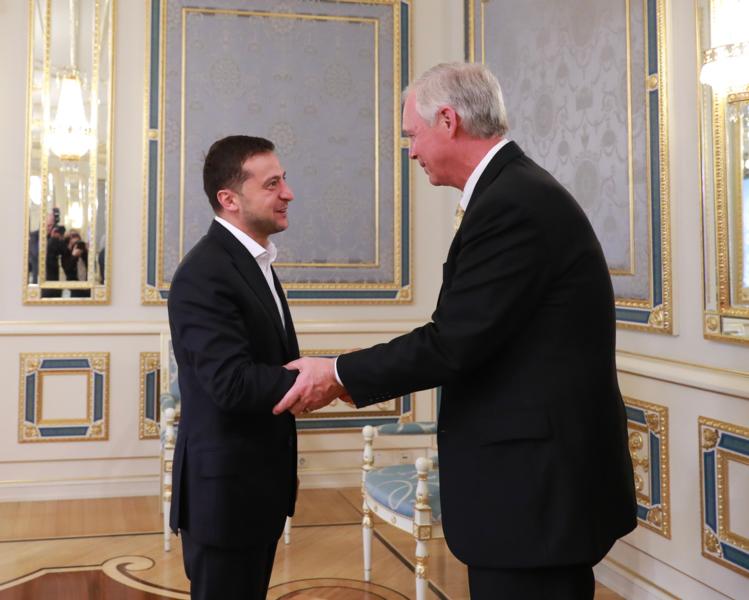 Sen. Johnson with Ukraine President 