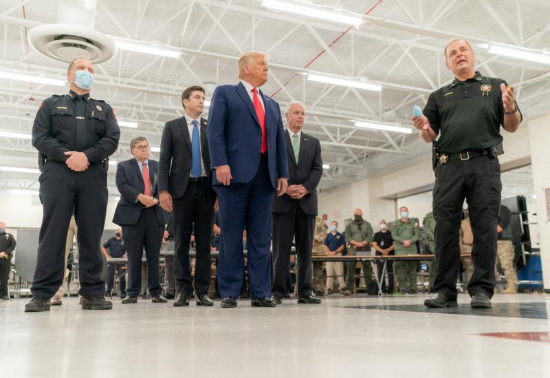 Trump with Law Enforcement