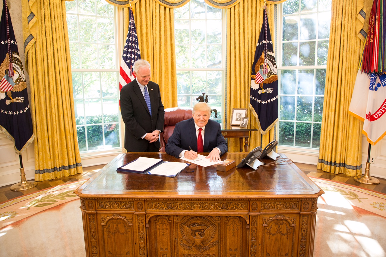 President Trump Signing the Dr. Chris Kirkpatrick Whistleblower Act