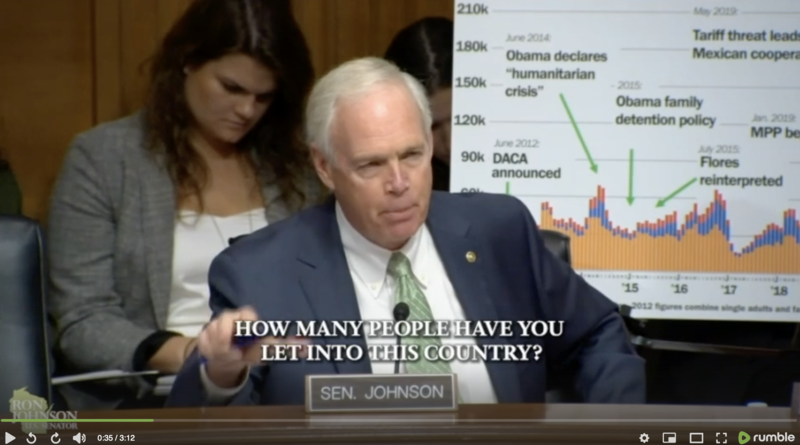 Sen. Johnson at Senate Hearing