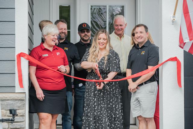 Ribbon Cutting for Veteran's new home
