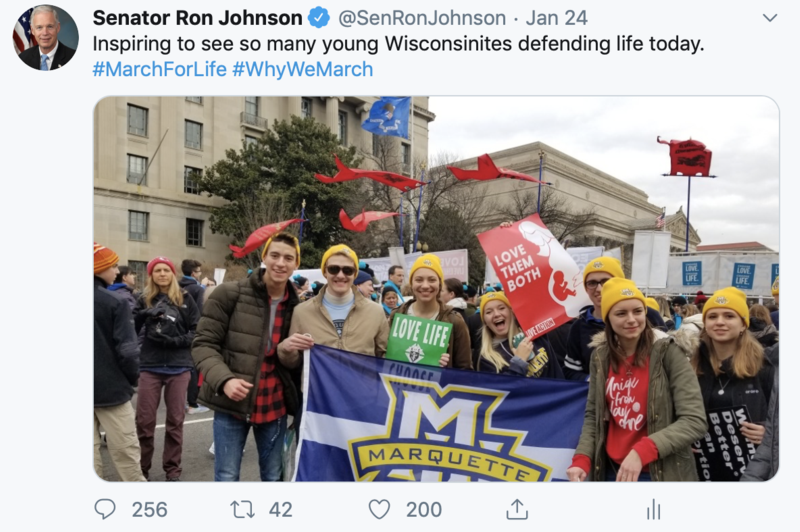 March for Life tweet