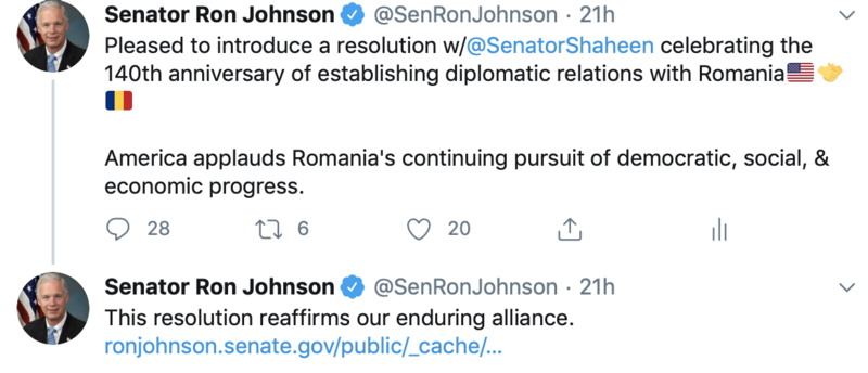 Romania Resolution Tweet