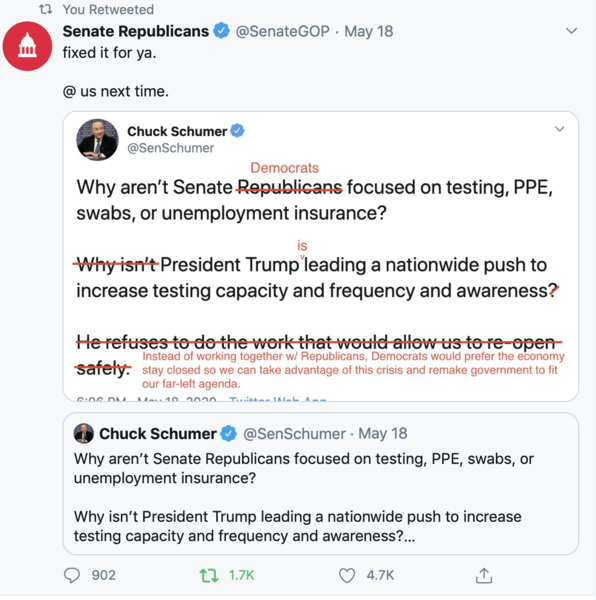 Senate GOP tweet