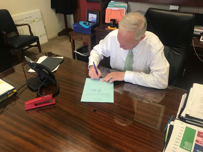 Sen. Johnson Signs Blue Slip